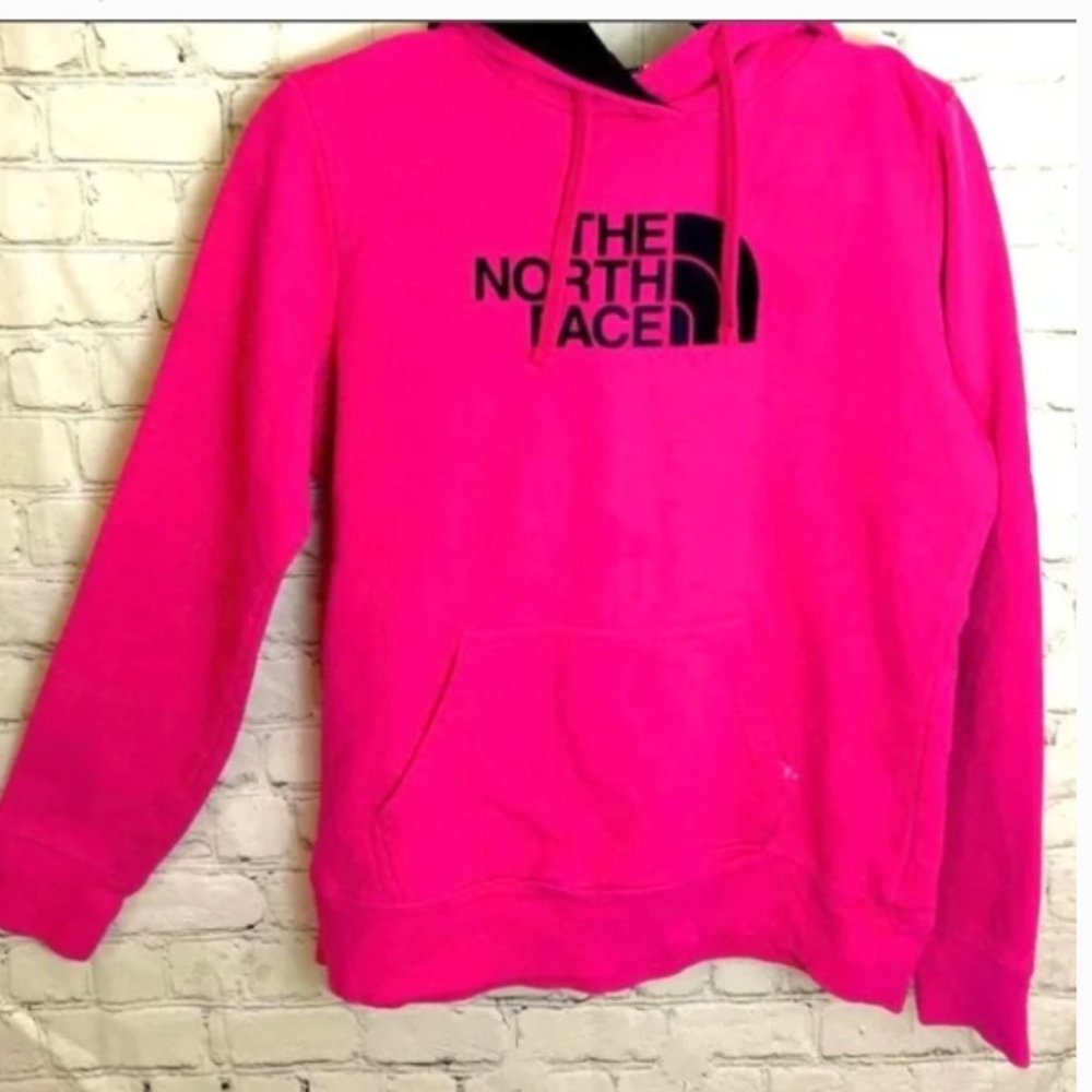The North Face pink hoodie